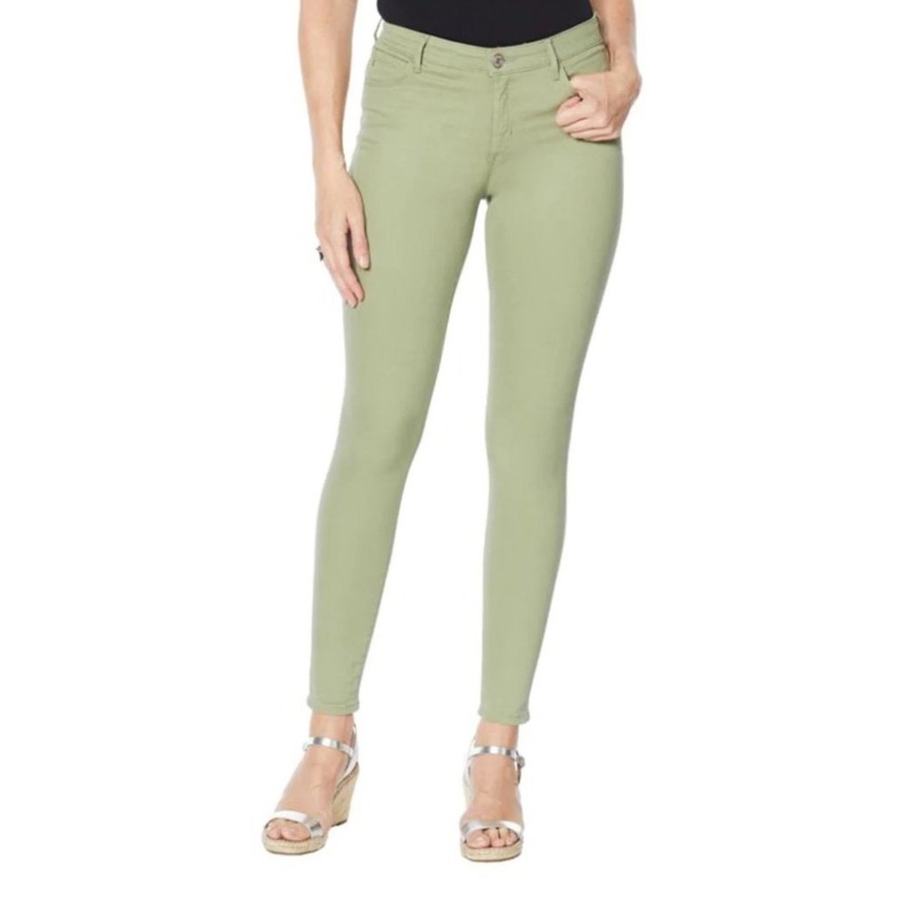 Skinnygirl The Skinny Mid Rise Jeans‎ Army Sage Green Stretch Twill 31/12 NWT